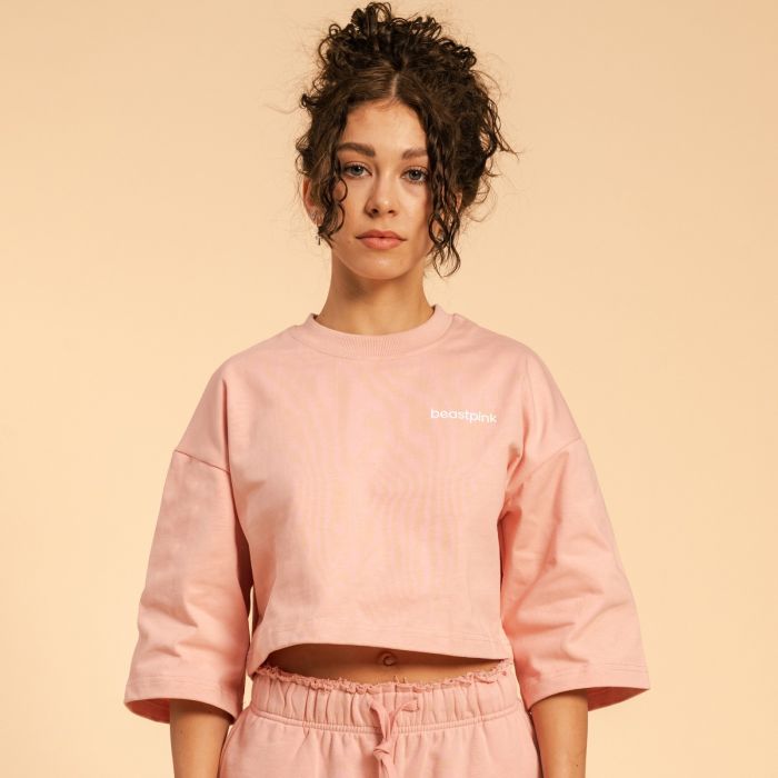 Дамска тениска Cropped Serenity Pink - BeastPink