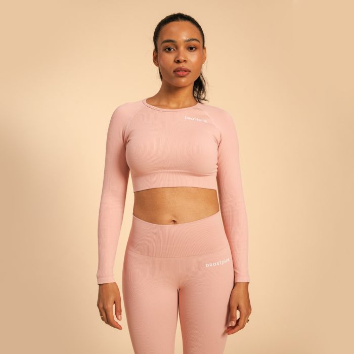 Дамски топ Hyper Crop Top Pink - BeastPink