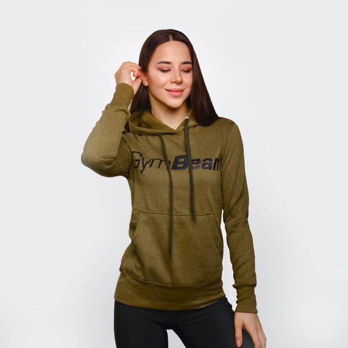 Дамски суичър Athlete Military Green - GymBeam