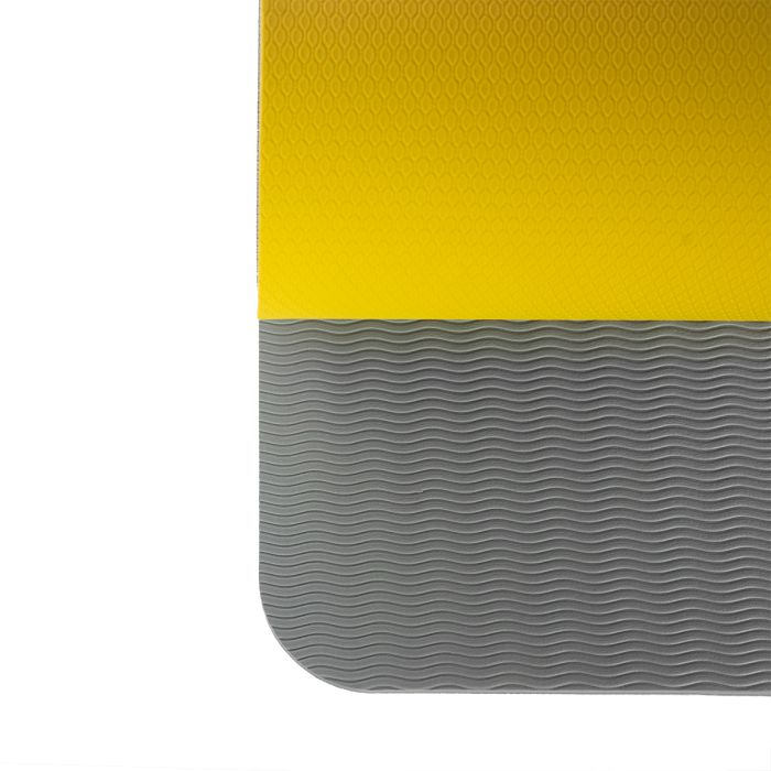 Постелка Dual Yoga Mat Grey/Yellow - GymBeam