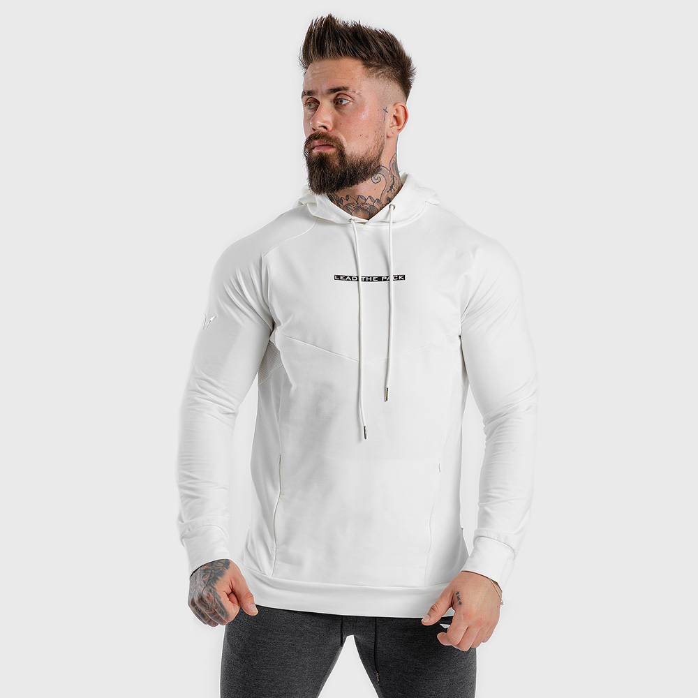 Мъжки суичър Statement Hoodie White - SQUATWOLF