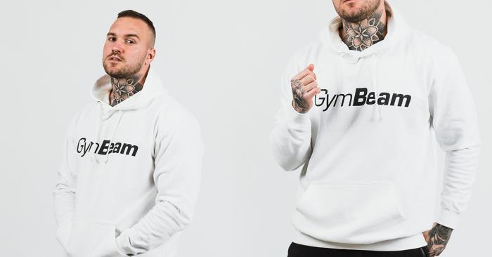 PRO Hoodie White - Gymbeam