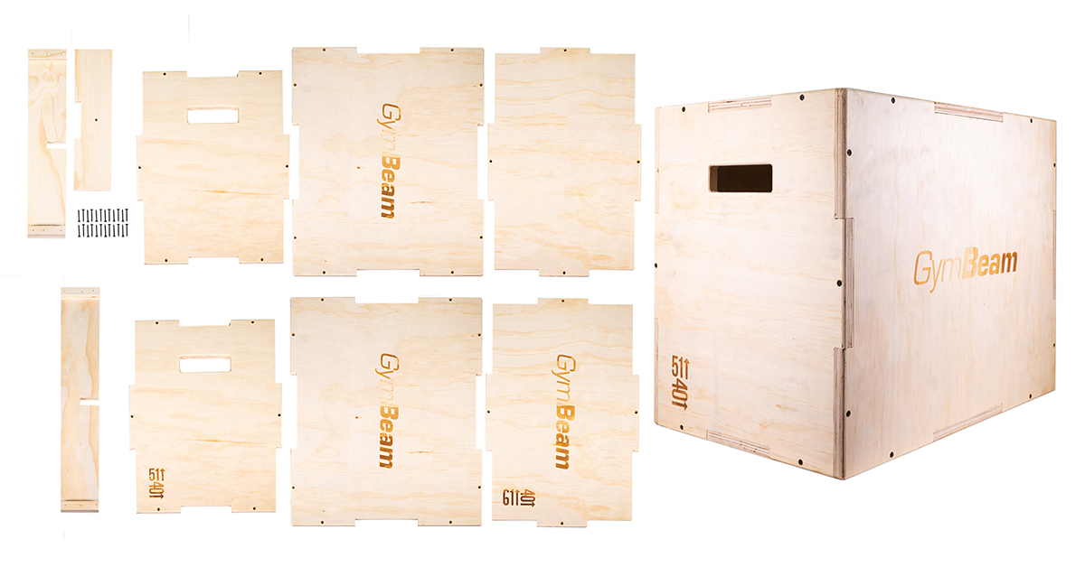 Плиометрична кутия PlyoBox Wood - GymBeam