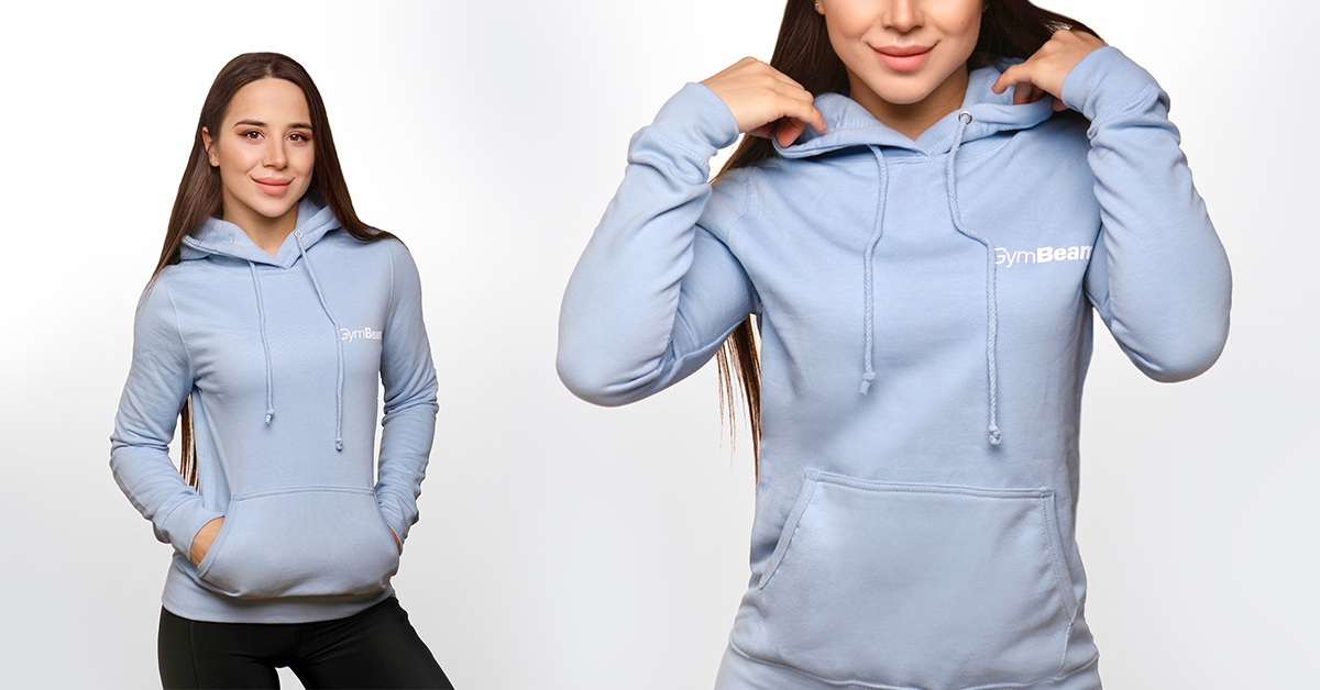 Дамски суичър PRO Hoodie Blue - GymBeam