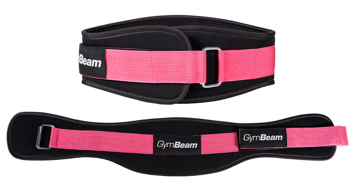 Неопренов фитнес колан LIFT Black & Pink - GymBeam